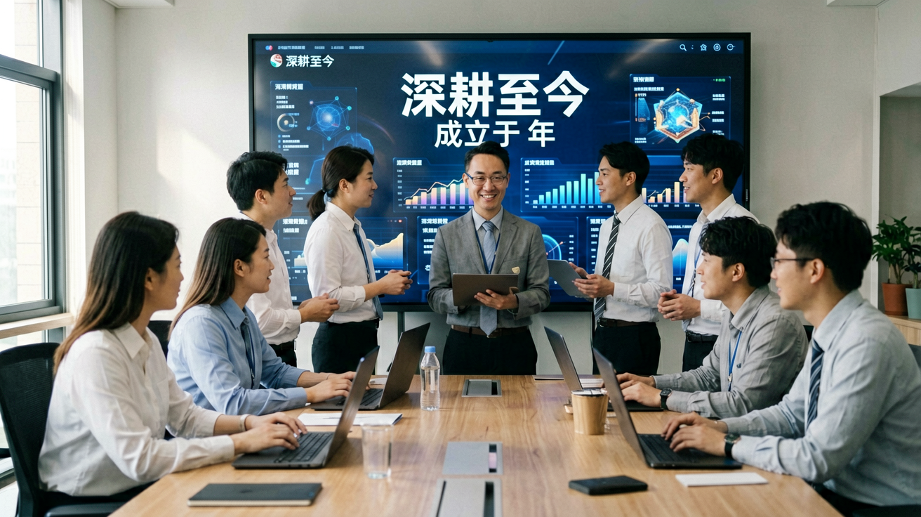 Score电竞团队工作现场与数据大屏的氛围图